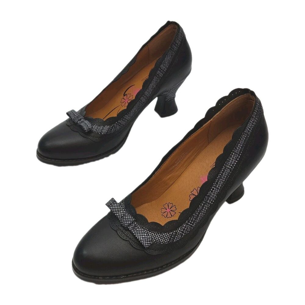 L’Artiste Spring Step Kirstie Shoes Women Sz 10 EU 41 Black Leather Dress Heels
